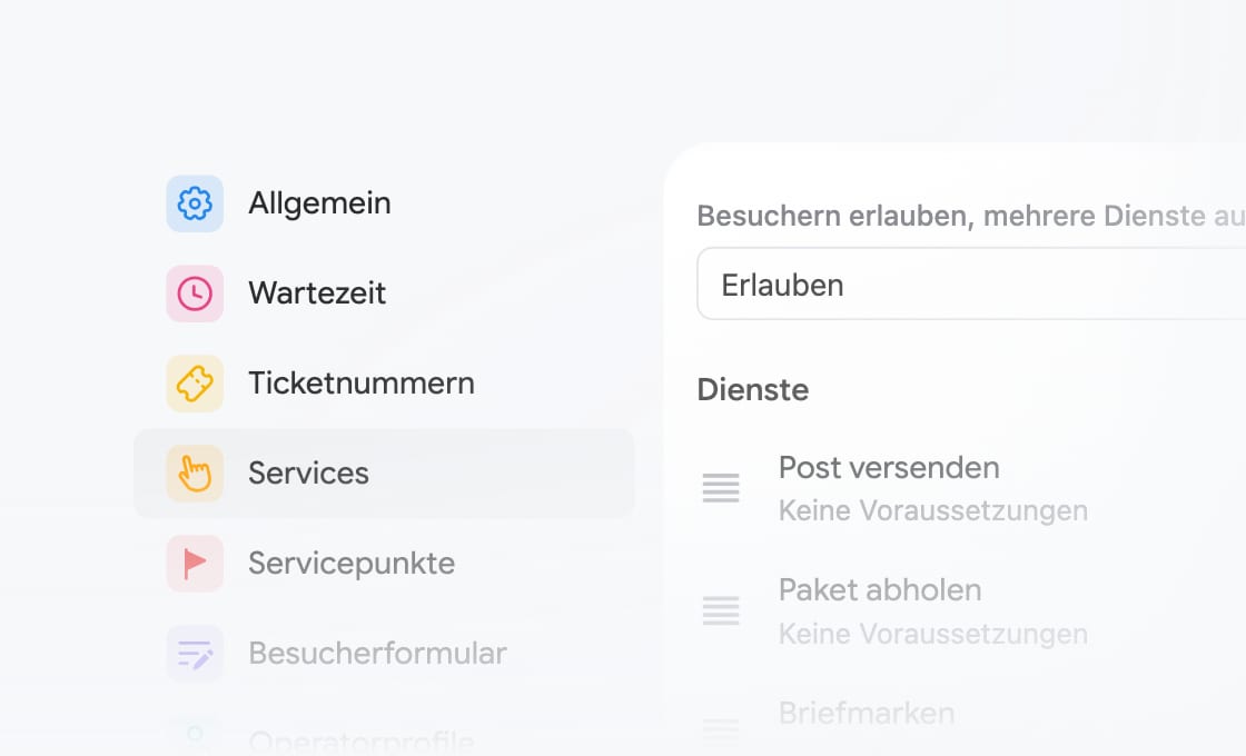 Passen Sie die Warteschlange an Ihre Abläufe an
